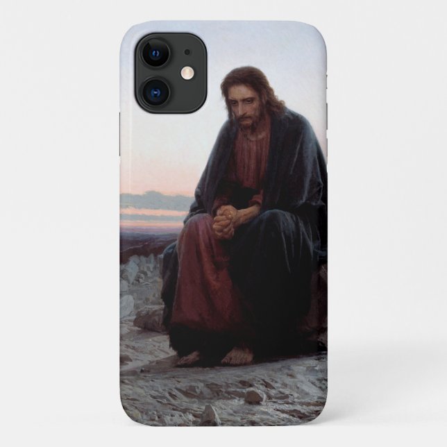 Christ in the Wilderness, Ivan Kramskoi Case-Mate iPhone Case (Back)