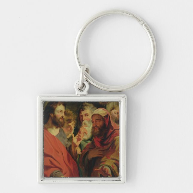 Christ Instructing Nicodemus Key Ring (Front)