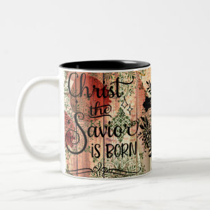 Christ is Born Christmas Mug