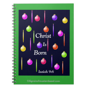 Christ Is Born Spiral Notebook