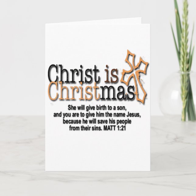 CHRIST IS CHRISTMAS HOLIDAY CARD (Front)