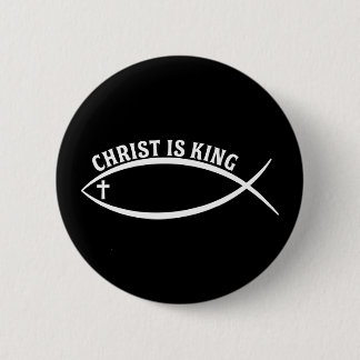Christ Is King 6 Cm Round Badge