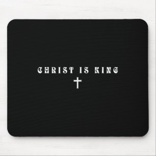 Christ Is King Subtle Christian Minimal Religious Mouse Pad