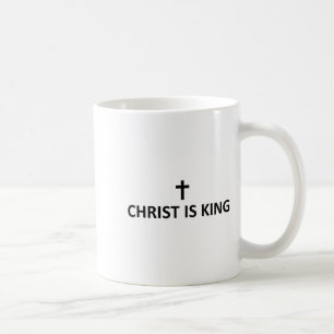 Christ Is King Subtle Minimal Christian Faith Reli Coffee Mug