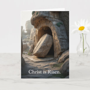 Christ Is Risen Easter Card Faith Greeting