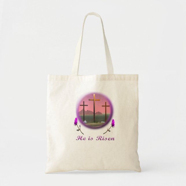 Christ is Risen Tote Bag (Front)