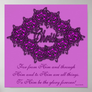 Christ is the Centre - Fashion Pink Poster