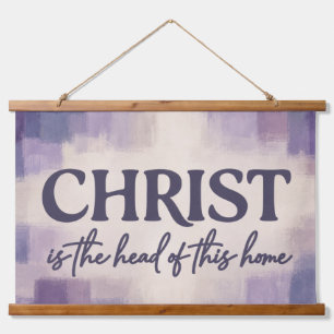 CHRIST Is the Head of This Home Christian Hanging Tapestry