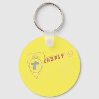 Christ is the Key Basic Button Keyring