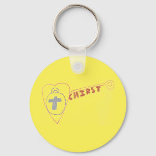 Christ is the Key Basic Button Keyring