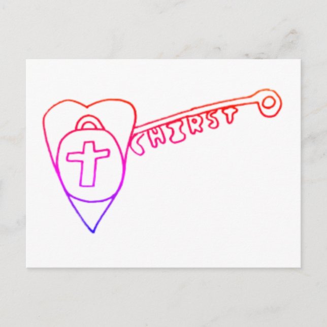 Christ is the Key Holiday Postcard (Front)