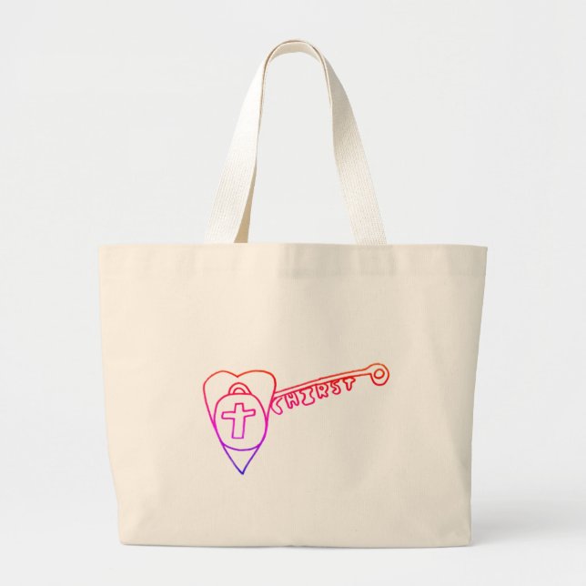 Christ is the Key Jumbo Tote (Front)