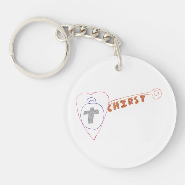 Christ is the Key Round Key Ring (Front)