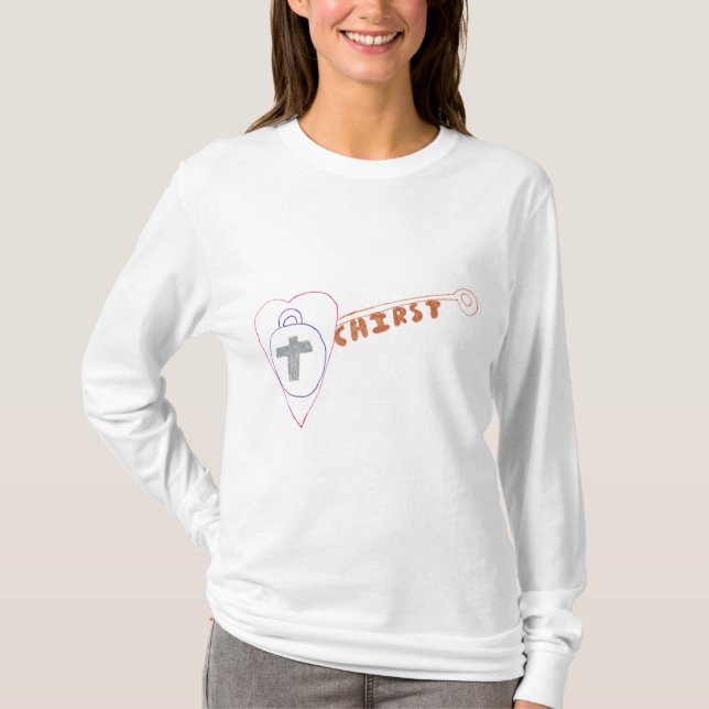 Christ is the Key Women's Basic Long Sleeve T-Shir T-Shirt (Front)