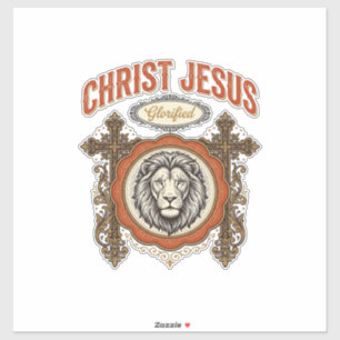 Christ Jesus Vintage Lion Faith