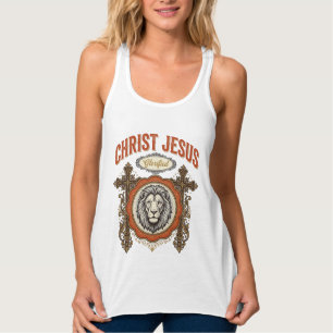 Christ Jesus Vintage Lion Faith Singlet