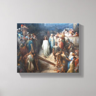 Christ Leaving Praetorium Canvas Print
