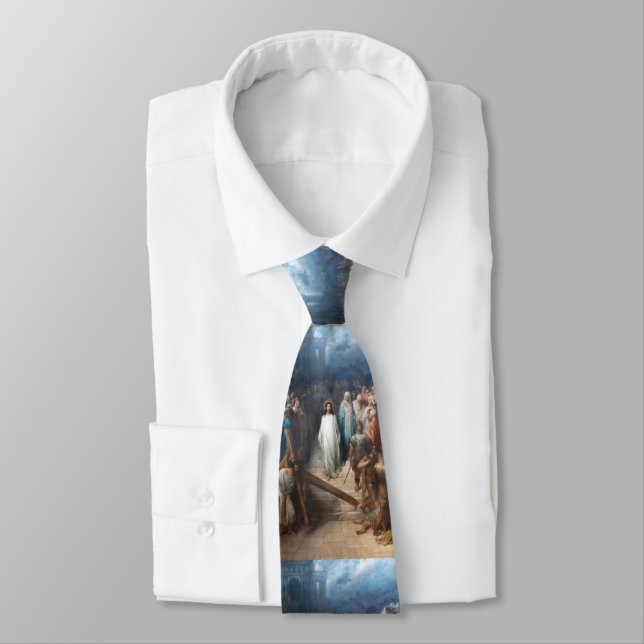 Christ Leaving Praetorium Tie (Tied)