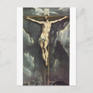 Christ on a Cross by El Greco Postcard