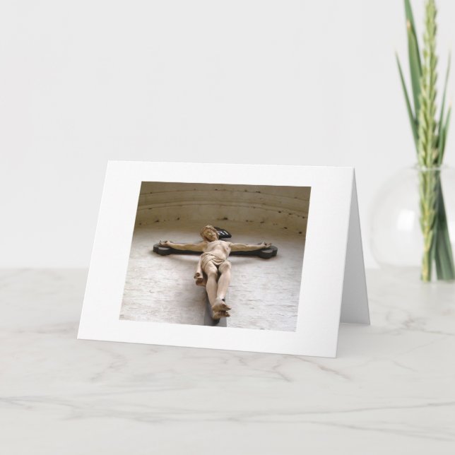 Christ on the Cross blank card (Front)