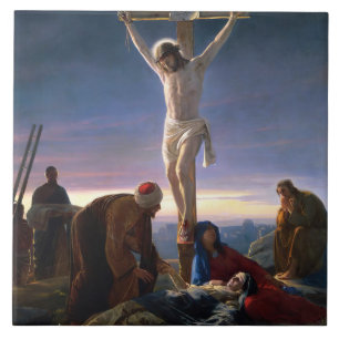 Christ on the Cross by Carl Bloch,  Religious Tile
