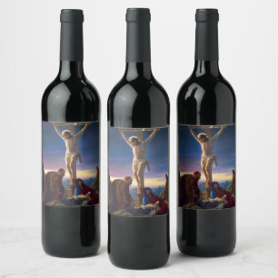 Christ on the Cross by Carl Bloch Wine Label