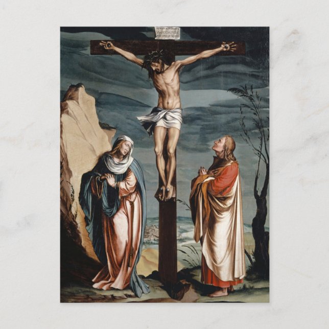 Christ on the Cross by Jacob Clauser Workshop Postcard (Front)