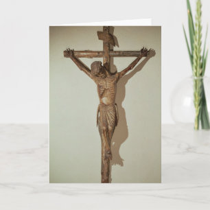 Christ on the Cross called "Le Devot Christ" Card