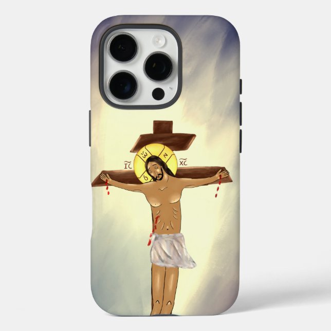 Christ on the Cross iPhone case (multiple sizes) (Back)