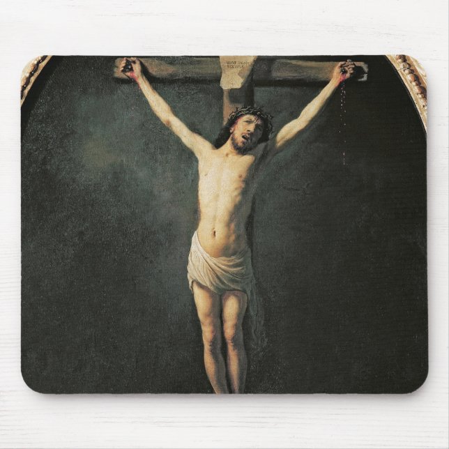Christ on the Cross Mouse Pad (Front)