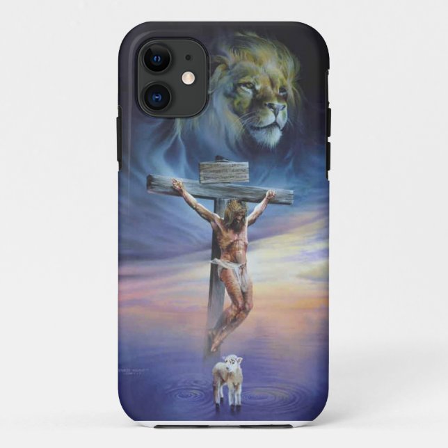 Christ on the Cross on iPhone 5/5S, Barely There Case-Mate iPhone Case (Back)