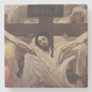Christ on the Cross Stone Coaster
