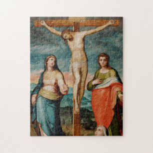 Christ on the Cross with Saints Jigsaw Puzzle