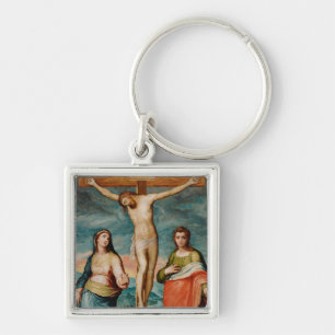Christ on the Cross with Saints Key Ring