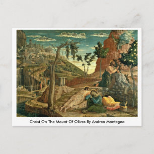 Christ On The Mount Of Olives By Andrea Mantegna Postcard