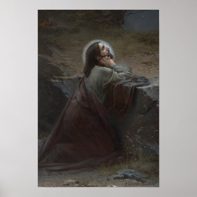 Christ on the Mount of Olives (Thy Will Be Done!) Poster (Front)