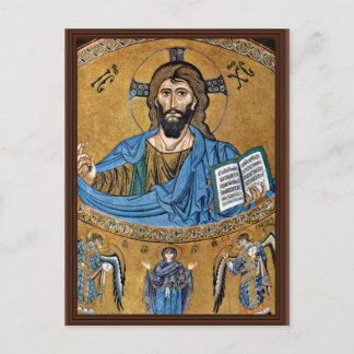 Christ Pantocrator By Meister Von Cefalã¹ (Best Qu Postcard