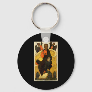 Christ Pantocrator Jesus Enthroned Savior Christia Key Ring