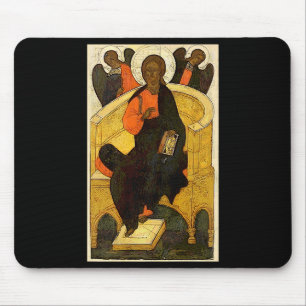 Christ Pantocrator Jesus Enthroned Savior Christia Mouse Pad