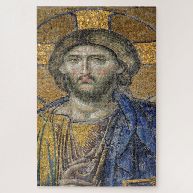 Christ Pantocrator Mosaic Iconic Religious Roman A Jigsaw Puzzle (Vertical)
