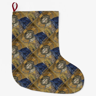 Christ Pantocrator Mosaic Iconic Religious Roman A Large Christmas Stocking