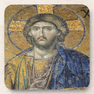 Christ Pantocrator Mosiac Iconic Religious Roman A Coaster
