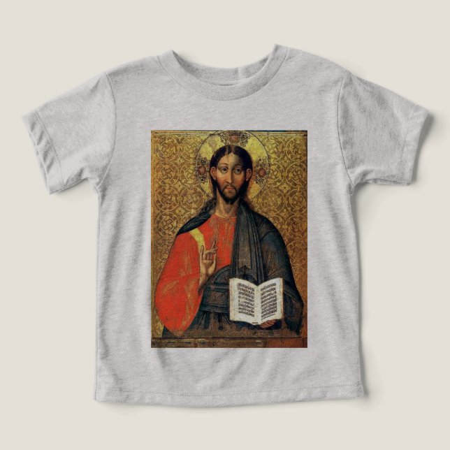 Christ Pantocrator Orthodox Icon 16th Century  (Design Front)