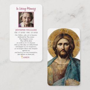 Christ Pantocrator Prayer Card Jesus 