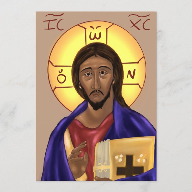 Christ Paper Icon Card (Front)