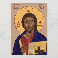 Christ Paper Icon Card
