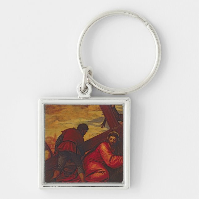 Christ Sinking under the Weight of the Cross Key Ring (Front)