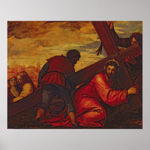 Christ Sinking under the Weight of the Cross Poster