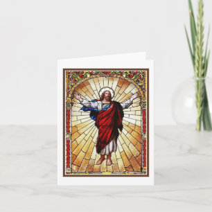 CHRIST Stained Glass Window Card