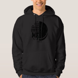 Christ Strengthens Me  Religious Christian Ice Hoc Hoodie